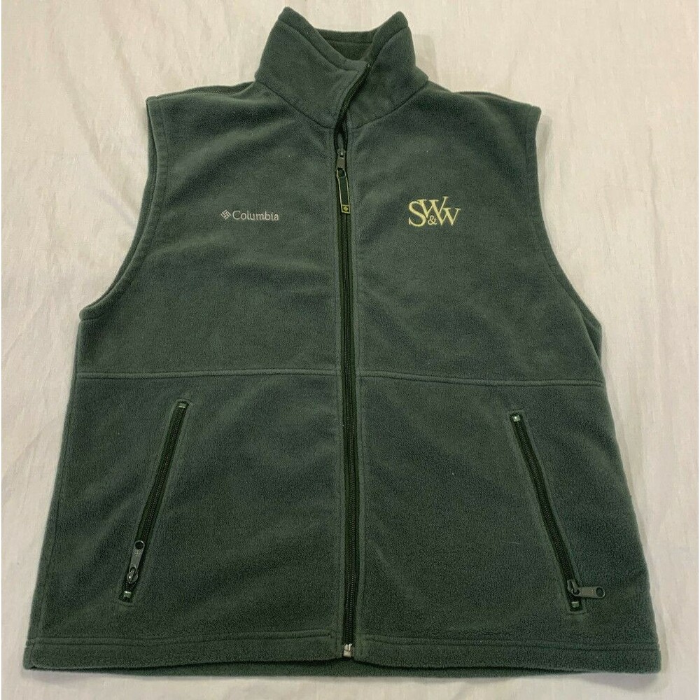 COLUMBIA MENS FLEECE FULL ZIP VEST SIZE M